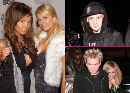 Paris Hilton Parties with Avril, Benji and Her BFF