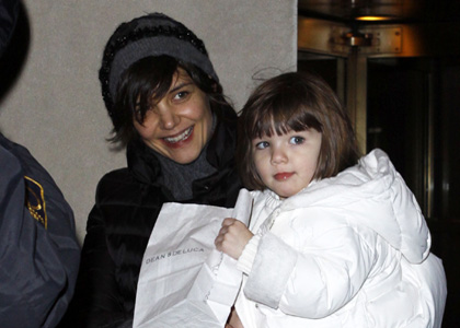 Katie Holmes and Suri: Chilly Night Out
