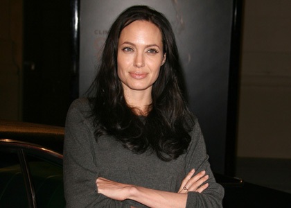 Angelina Jolie Checks Out 'Gran Torino' Premiere