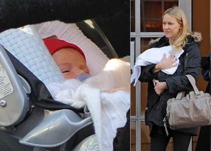 Naomi Watts Steps Out with Baby Samuel