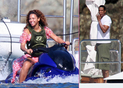 Beyonce and Jay-Z: Boating in St Barts
