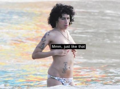 Amy Winehouse went topless again