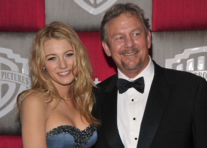 Blake Lively: Post-Globe Party with Papa