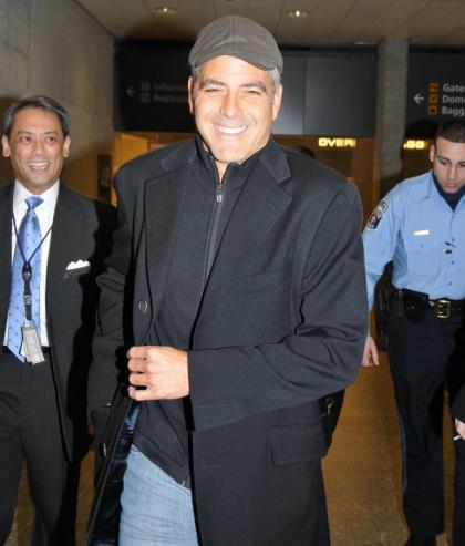 George Clooney in Washington, but not for inauguration