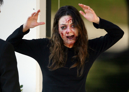 Mila Kunis: Scary on the Set