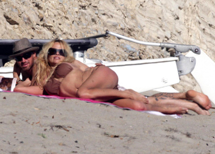 Pamela Anderson's Bikini Beach Romp