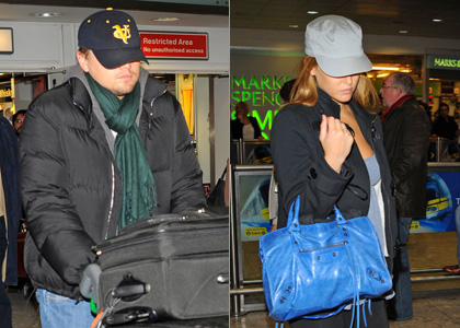 Leo DiCaprio and Bar Refaeli Land in London