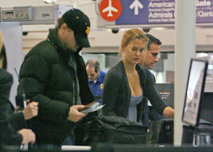 Leo DiCaprio and Bar Refaeli: LAX Jet-Setters