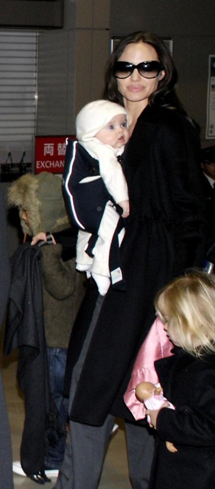 Photos of Brad Pitt and Angelina Jolie's twins Knox and Vivienne in Japan