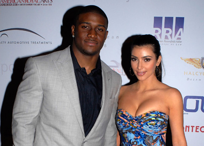 Kim Kardashian and Reggie Bush: Super Bowl Party Pals