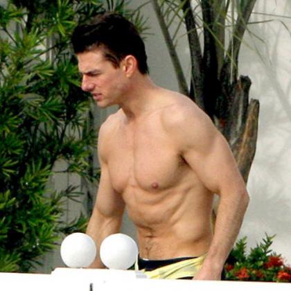 Tom Cruise topless