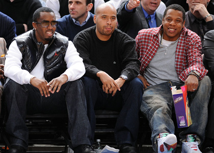 Diddy and Jay-Z: Kickin' It Courtside at MSG