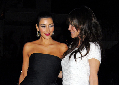 Kim Kardashian and Robin Antin: Vanity Fair Flirts