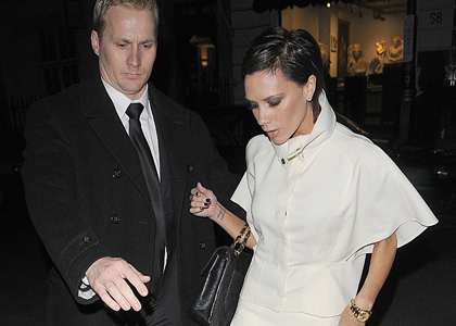 Victoria Beckham: Solo Night Out in London