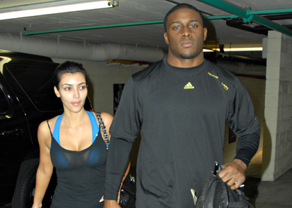 Kim Kardashian and Reggie Bush: Workout Buddies