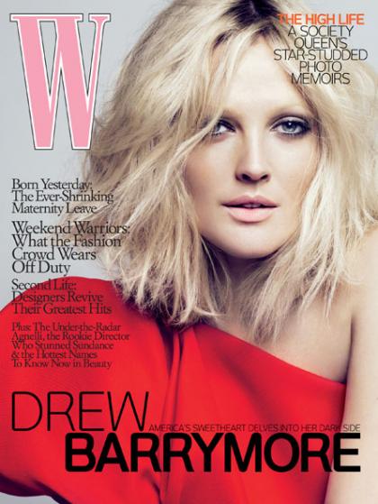 Drew Barrymore interview in W: her estranged mom, new HBO show
