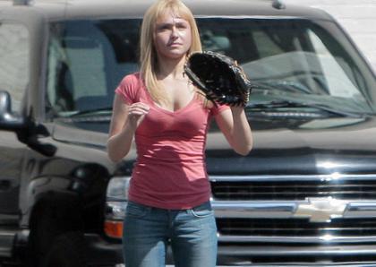 Hayden Panettiere Likes Playing Ball