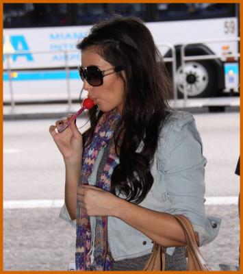 Kim Kardashian is a Lollipop Girl