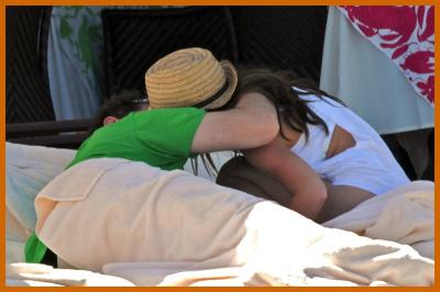 Jennifer Love Hewitt Sexy Relaxing With Boyfriend in Mexico