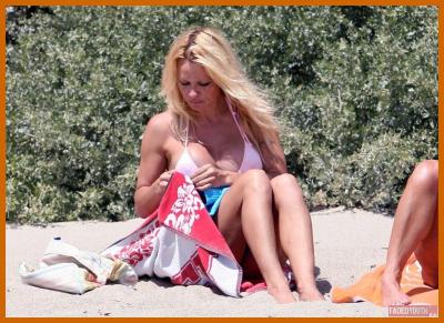 A Beach Day For Pamela Anderson