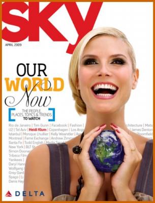 Heidi Klum Graces Debut Cover of Delta's Sky Magazine