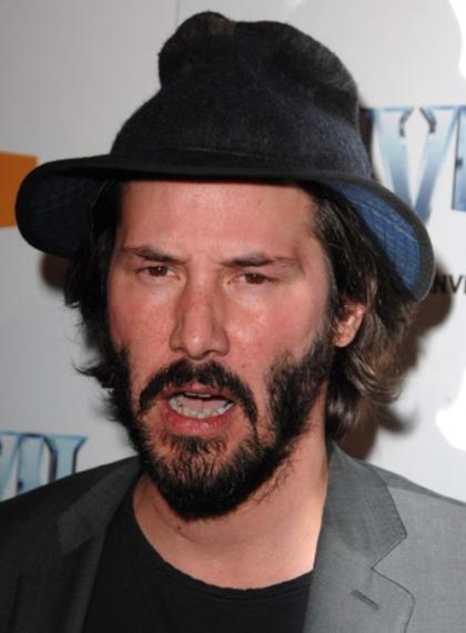 Keanu Reeves look like a horror movie killer in that hat