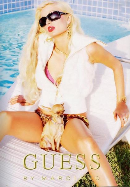Paris Hilton masters the flat vacant eyes for Guess ad campaign