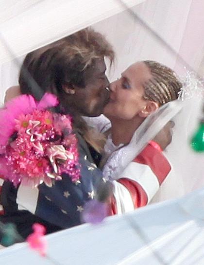 Heidi Klum and Seal hold 'White Trash' themed renewal of vows