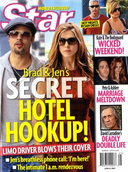 Hotel denies Star Mag's Jennifer Aniston-Brad Pitt hook-up