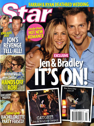 Star: Jennifer Aniston  Bradley Cooper, 'It's On!'