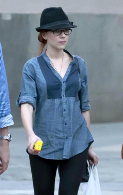 Scarlett Johansson Makes Rounds in Madrid