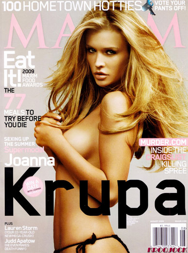 Joanna Krupa Topless In Maxim