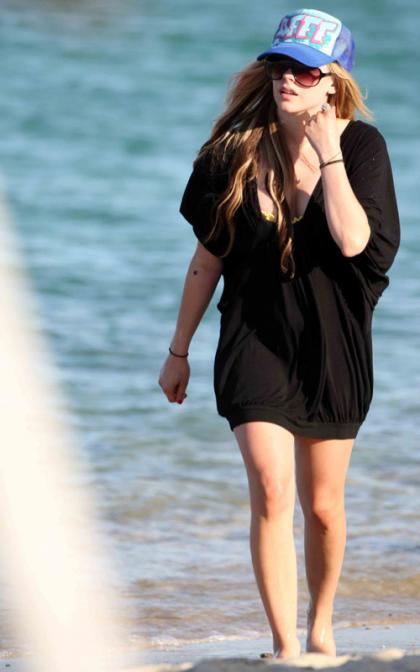 Avril Lavigne: St. Tropez Beach Babe
