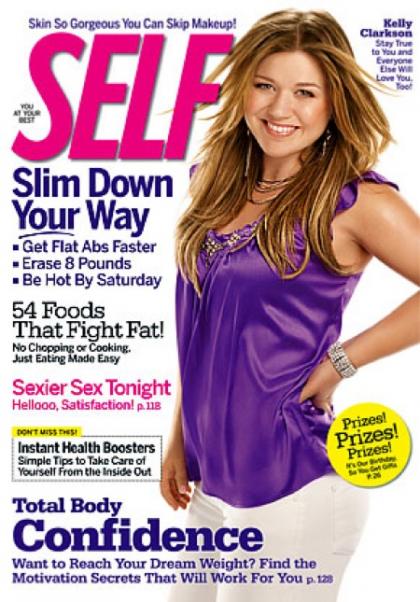 Kelly Clarkson says she's never felt uncomfortable due to her weight