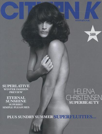S.S. Helena Christensen Totally Nude in Citizen K Magazine