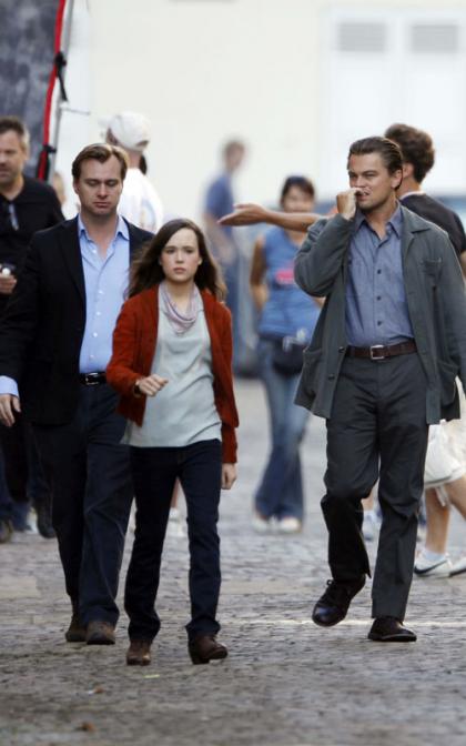 Leonardo DiCaprio and Ellen Page: Filming in Paris