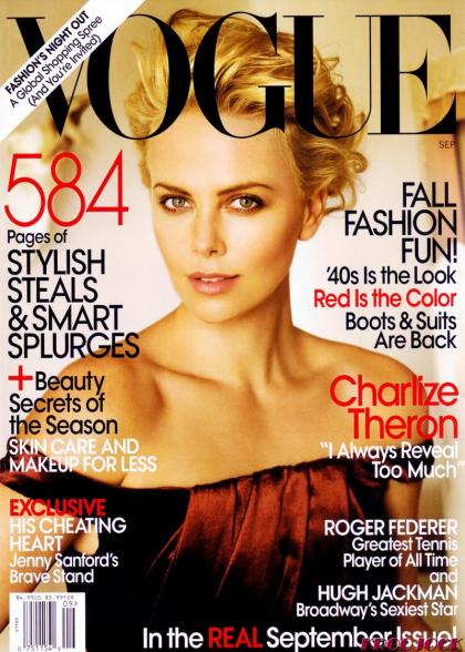 S.S. Charlize Theron in September Vogue