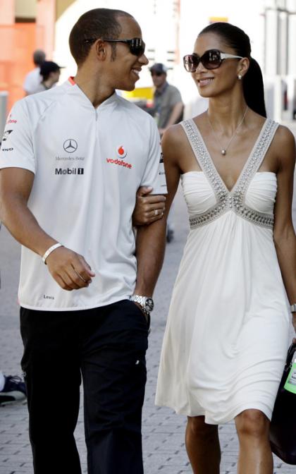 Nicole Scherzinger and Lewis Hamilton: Race Day Lovers