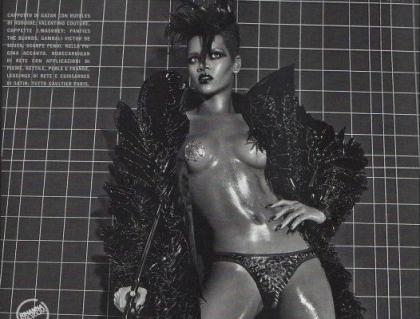 Rihanna gets bound  muzzled in sketchy Italian Vogue photo shoot