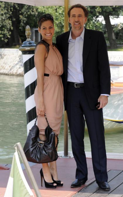 Eva Mendes and Nicolas Cage Team Up in Venice