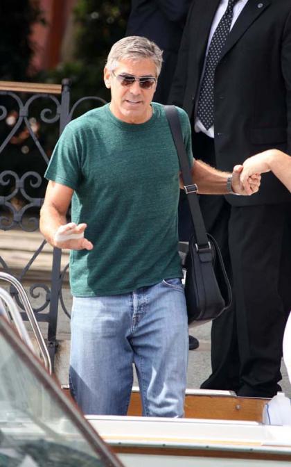 George Clooney Cruises Out of Venice