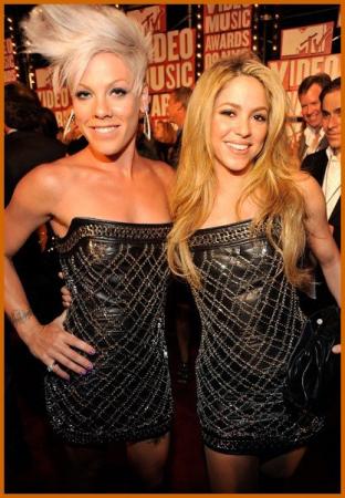 Shakira and Pink Wear The SAME Dress at The MTV VMAs!