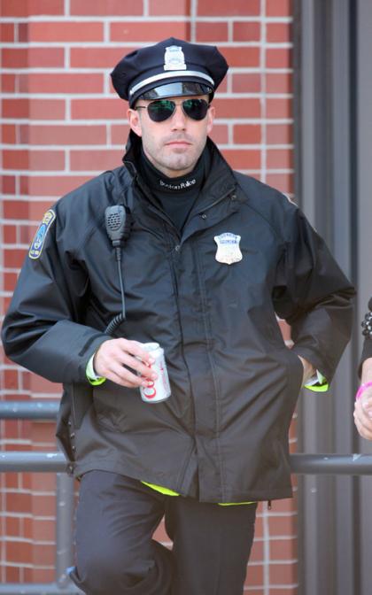 Ben Affleck: Police Officer on the Set