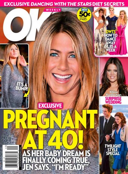 OK! Magazine claims Jennifer Aniston is pregnant