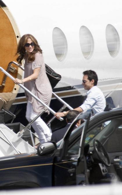 Jennifer Lopez and Marc Anthony Take Flight