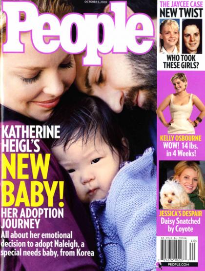 Was Katherine Heigl trying to upstage Ellen Pompeo w/ adoption announcement?