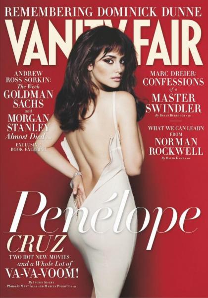 Penelope Cruz in Vanity Fair: cat-eyes  another pregnancy denial