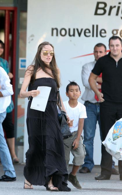Angelina Jolie: French Shopping with Maddox