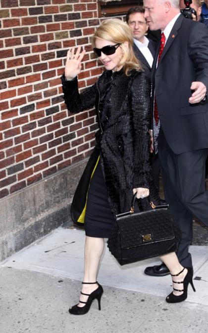 Madonna Drops By the 'Late Show with David Letterman'