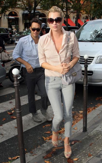 Kate Moss and Jamie Hince: Dining in Paris